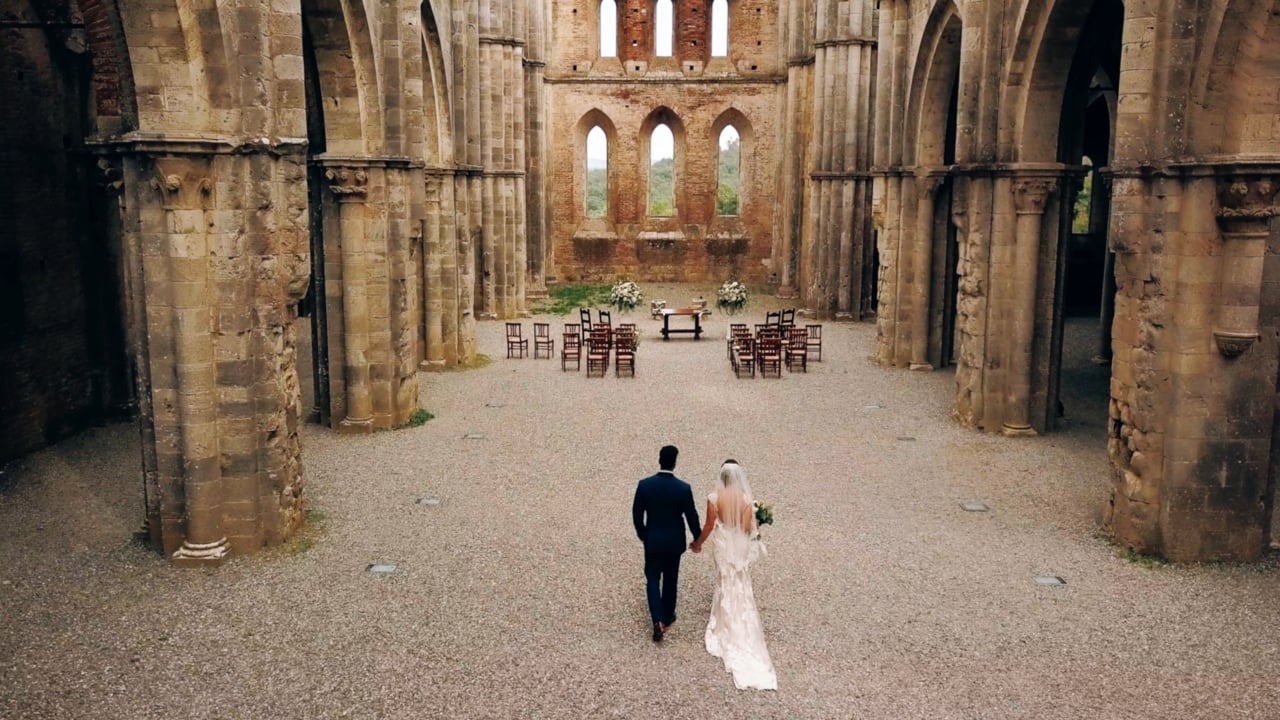 Un Matrimonio All'abbazia di San Galgano & Podere Celli in Toscana